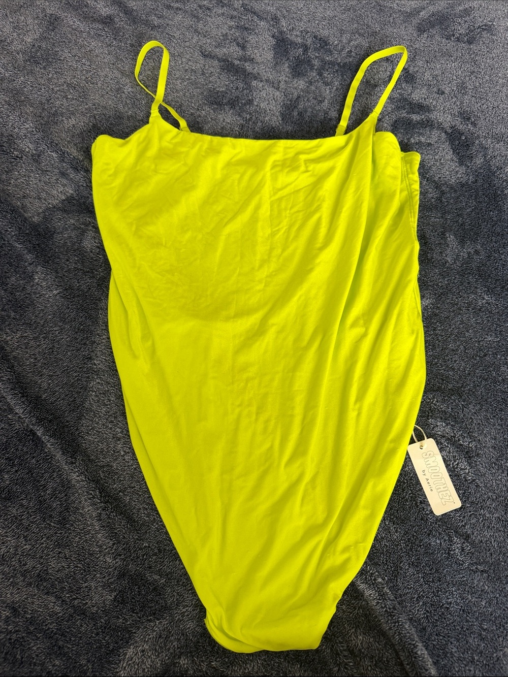 Neon Yellow/Green thong bodysuit